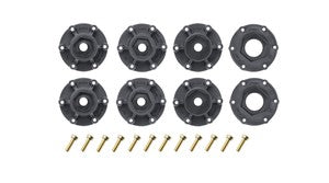 SC-Hummer 1/10 Short Course Tires, Soft, 12, 14 & 17mm Removable Hex on Black Rim (2)