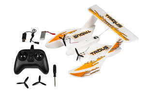 Tribus 250 Electric Powered RTF Amphibious Aircraft; Orange - Xtreme RC
