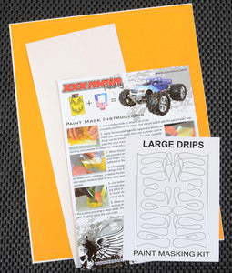 XXX Main Racing Large Drips Paint Mask - Xtreme RC