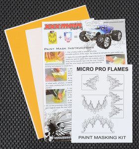 Micro Pro Flames Paint Mask - Xtreme RC