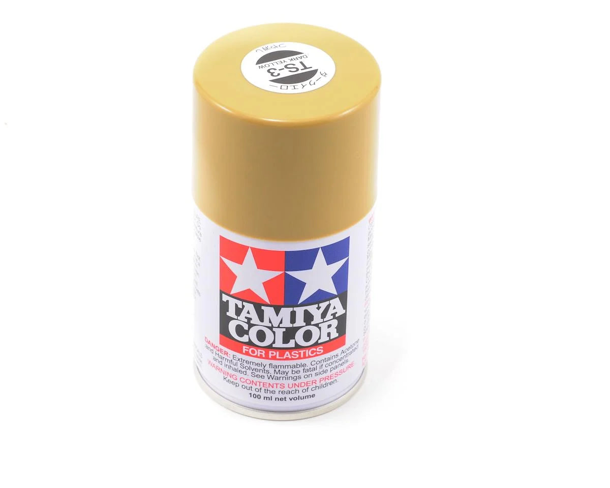 Lacquer Spray Paint, TS-3 Dark Yellow - 100ml Spray Can - Xtreme RC