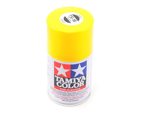Lacquer Spray Paint, TS-16 Yellow - 100ml Spray Can - Xtreme RC