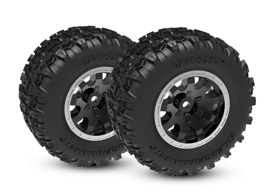 T&W BLK STN WHL SLDGEHMMR (2) - Xtreme RC