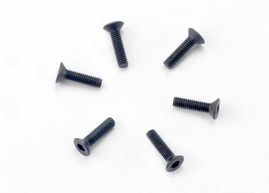 Traxxas Screws, 2.5x10mm countersunk machine (hex drive) (6) - Xtreme RC