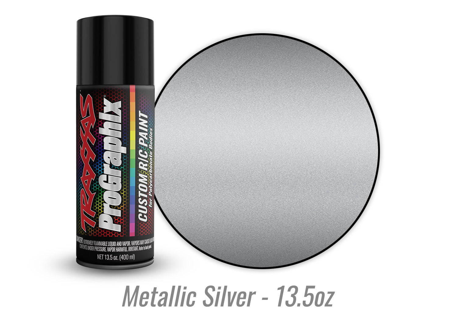 Body paint, metallic silver (13.5oz) - Xtreme RC