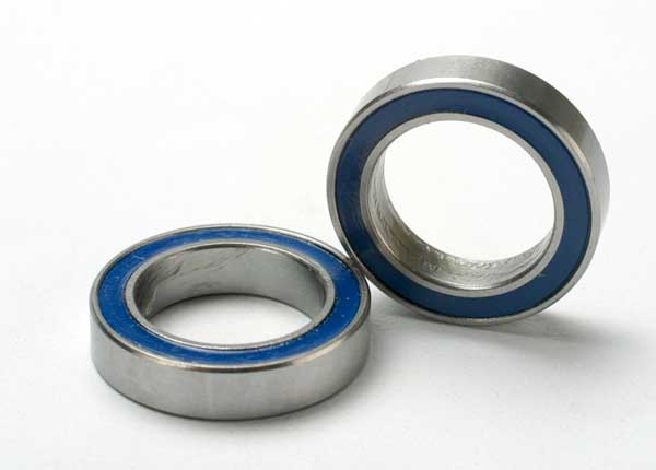 Ball bearings, blue rubber sealed (12x18x4mm) (2) - Xtreme RC