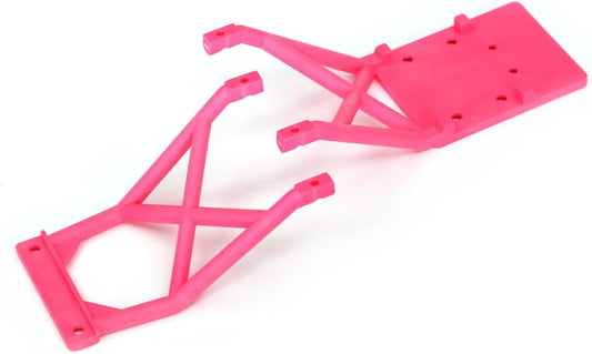 3623P - Skid plates, front & rear (pink) - Xtreme RC