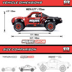 MOJAVE GROM 4x4 SMART Small Scale Desert Truck (Blue/White) - Xtreme RC