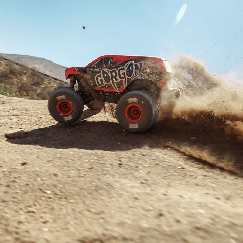 1/16 GORGON GROM 4X4 RTR Brushed Monster Truck (Battery & Charger Included), Red - Xtreme RC