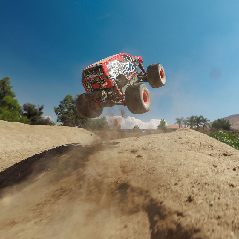 1/16 GORGON GROM 4X4 RTR Brushed Monster Truck (Battery & Charger Included), Red - Xtreme RC