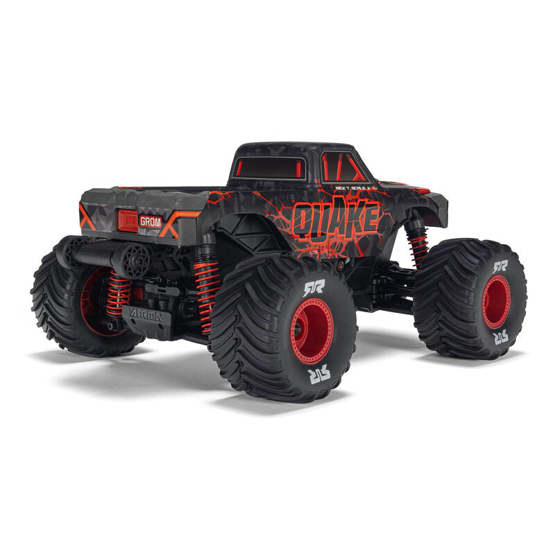 1/16 QUAKE GROM 4X4 RTR Brushed Monster Truck (Battery & Charger Included), Red - Xtreme RC