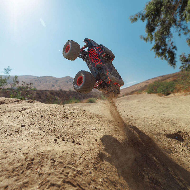 1/16 QUAKE GROM 4X4 RTR Brushed Monster Truck (Battery & Charger Included), Red - Xtreme RC