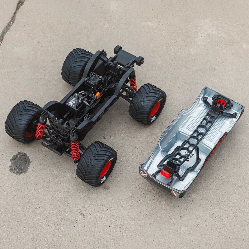 1/16 QUAKE GROM 4X4 RTR Brushed Monster Truck (Battery & Charger Included), Red - Xtreme RC