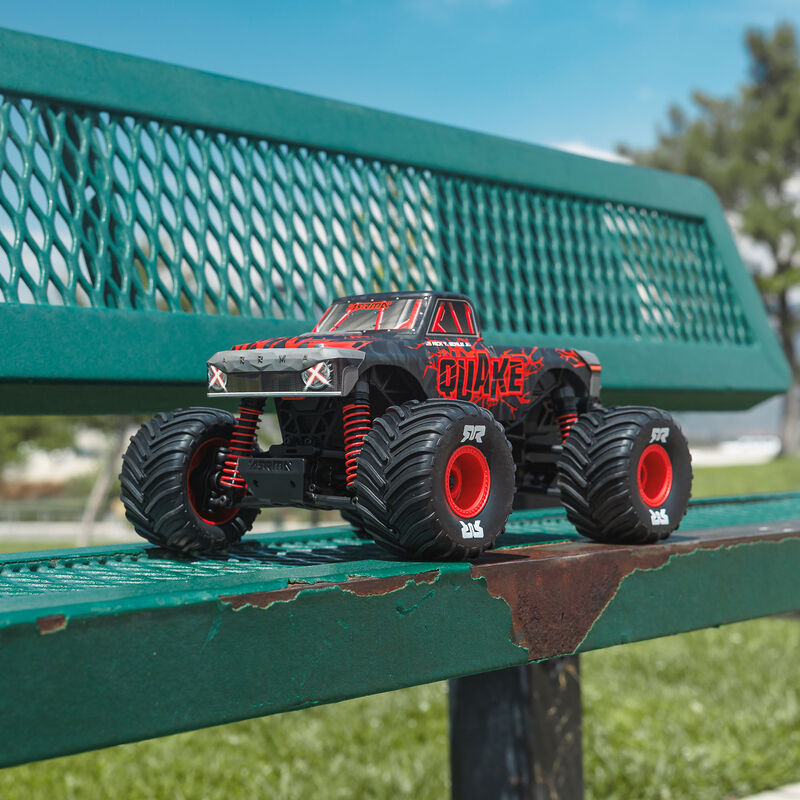 1/16 QUAKE GROM 4X4 RTR Brushed Monster Truck (Battery & Charger Included), Red - Xtreme RC