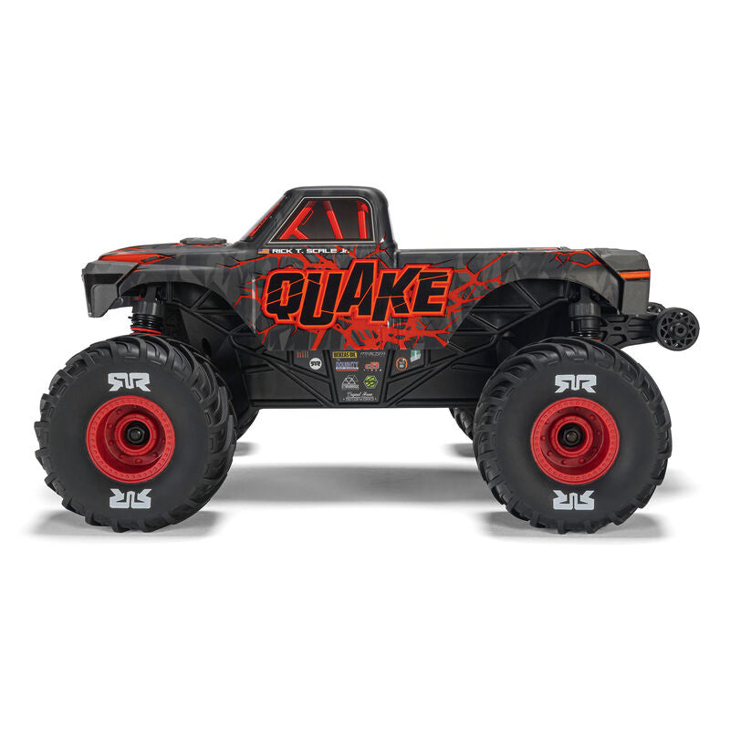 1/16 QUAKE GROM 4X4 RTR Brushed Monster Truck (Battery & Charger Included), Red - Xtreme RC
