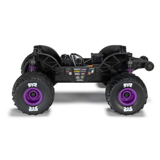 1/16 QUAKE GROM 4X4 RTR Brushed Monster Truck (Battery & Charger Included), Purple - Xtreme RC