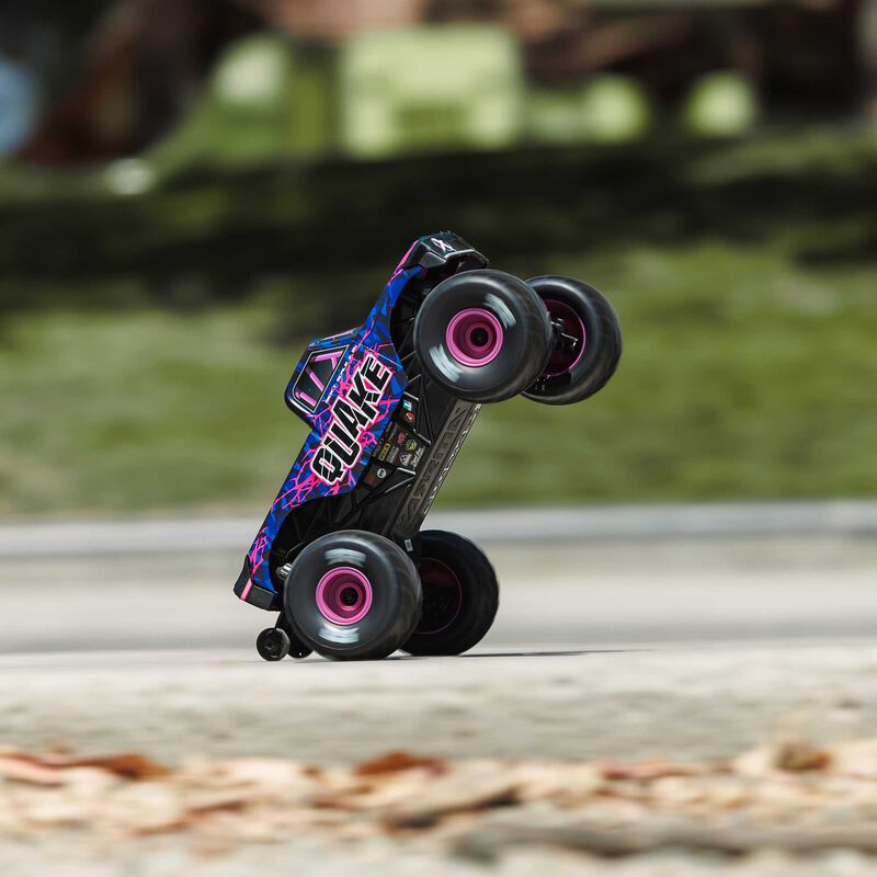 1/16 QUAKE GROM 4X4 RTR Brushed Monster Truck (Battery & Charger Included), Purple - Xtreme RC