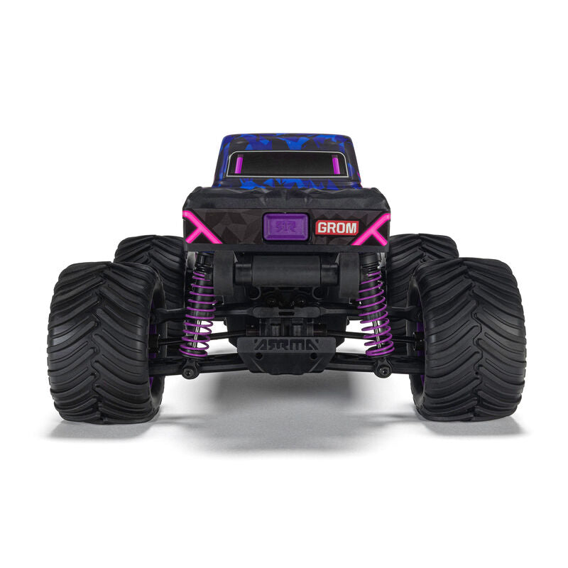 1/16 QUAKE GROM 4X4 RTR Brushed Monster Truck (Battery & Charger Included), Purple - Xtreme RC