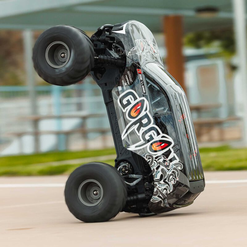 1/10 GORGON 2WD RTR Brushed Monster Truck (Battery & Charger Included), Gun Metal - Xtreme RC