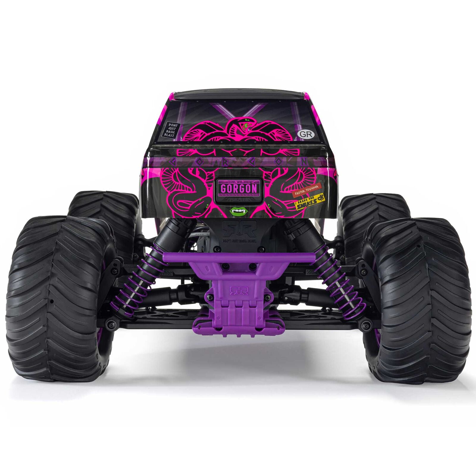 1/10 GORGON 2WD RTR Brushed Monster Truck (Battery & Charger Included), Purple - Xtreme RC