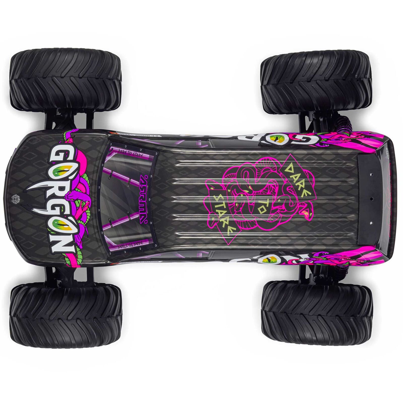 1/10 GORGON 2WD RTR Brushed Monster Truck (Battery & Charger Included), Purple - Xtreme RC