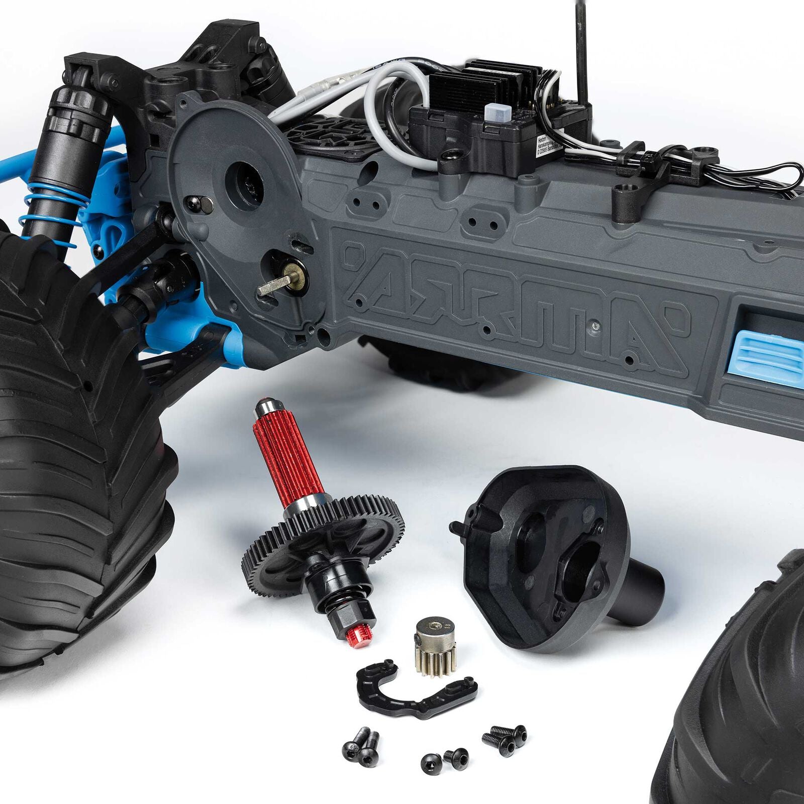 1/10 GORGON 2WD RTR Brushed Monster Truck (Battery & Charger Included), Blue - Xtreme RC