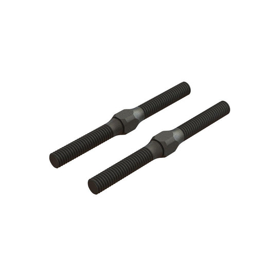 AR330542 Steel Turnbuckle M4x48mm Black (2) - Xtreme RC