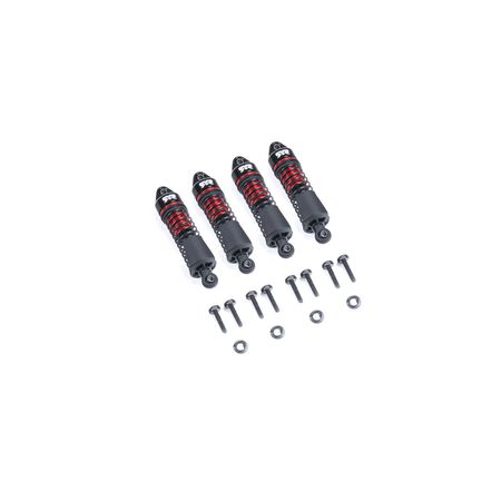 Aluminum Shock Set, 58mm Length, 300cSt Oil (4pcs) - GROM - Xtreme RC