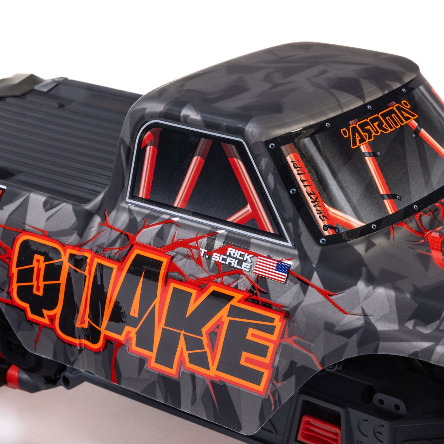 1/10 QUAKE 223S 2WD RTR Brushless Monster Truck, Green