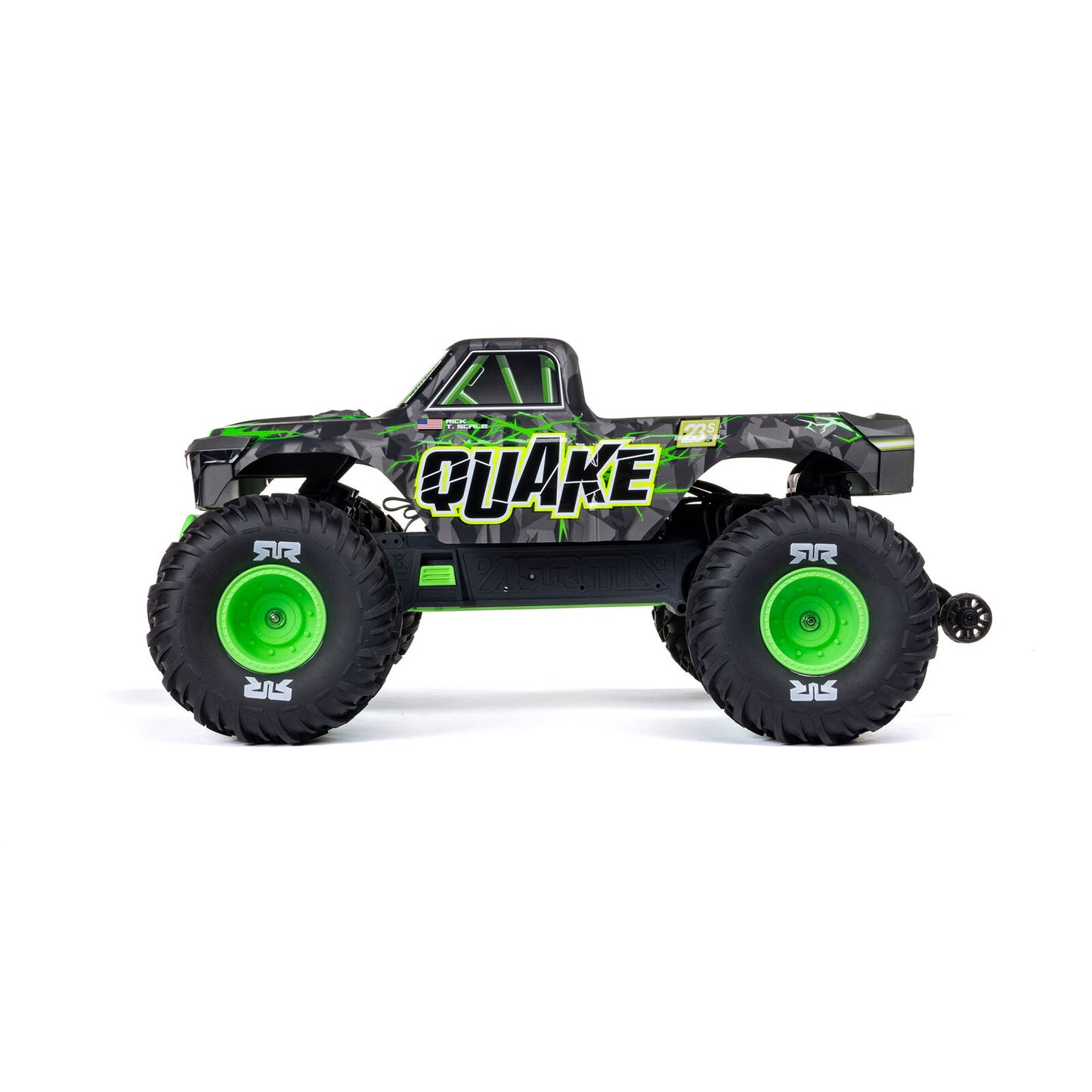 1/10 QUAKE 223S 2WD RTR Brushless Monster Truck, Green