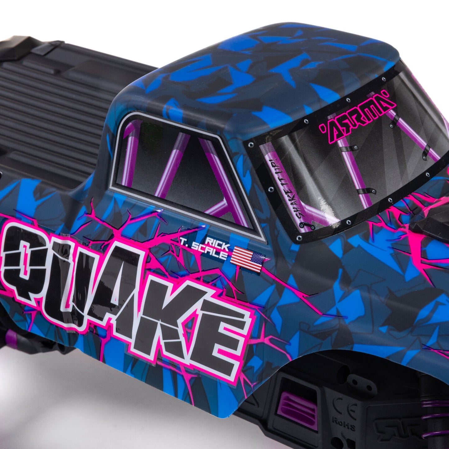 1/10 QUAKE 223S 2WD RTR Brushless Monster Truck, Green