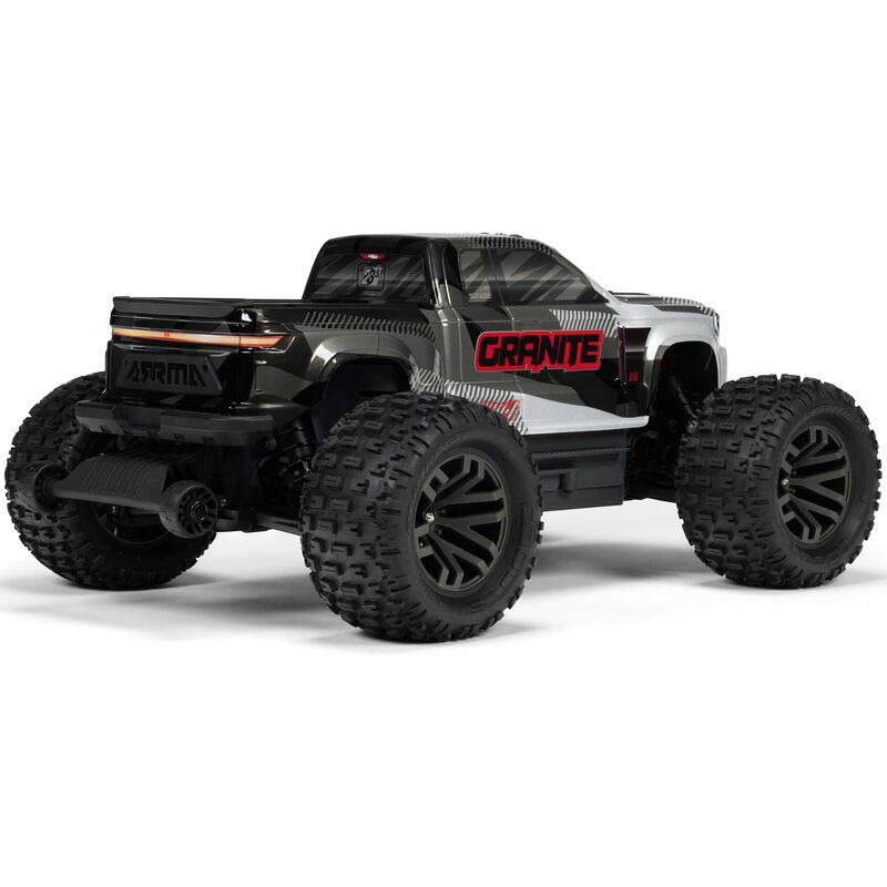 1/10 GRANITE 4X4 223S BLX BRUSHLESS MONSTER TRUCK RTR WITH DSC, GUN METAL - Xtreme RC