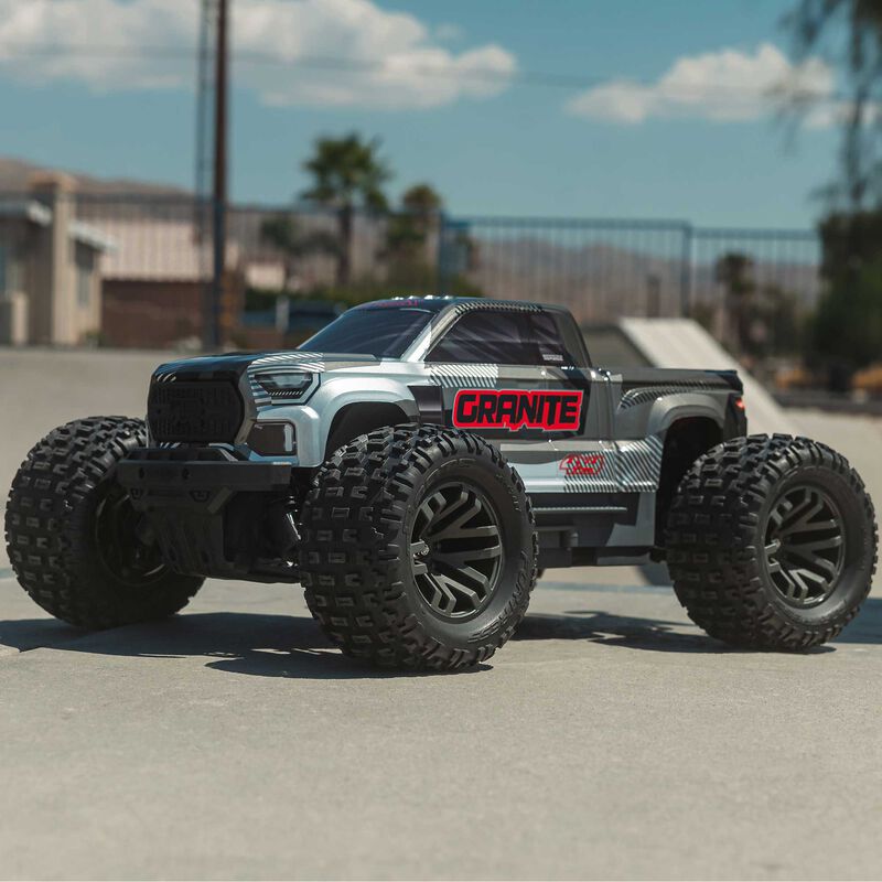 1/10 GRANITE 4X4 223S BLX BRUSHLESS MONSTER TRUCK RTR WITH DSC, GUN METAL - Xtreme RC