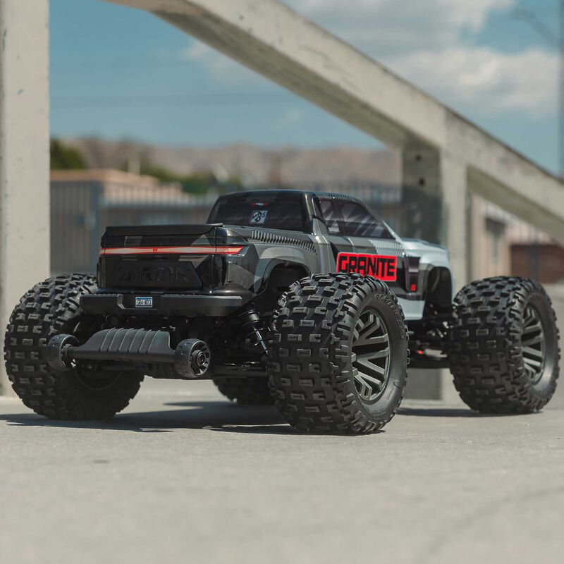 1/10 GRANITE 4X4 223S BLX BRUSHLESS MONSTER TRUCK RTR WITH DSC, GUN METAL - Xtreme RC