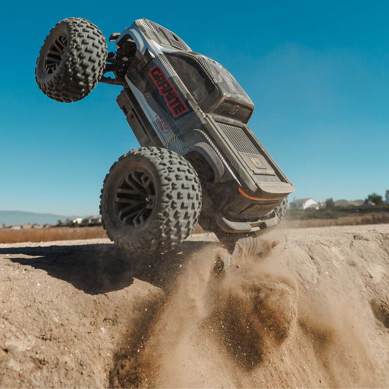 1/10 GRANITE 4X4 223S BLX BRUSHLESS MONSTER TRUCK RTR WITH DSC, GUN METAL - Xtreme RC