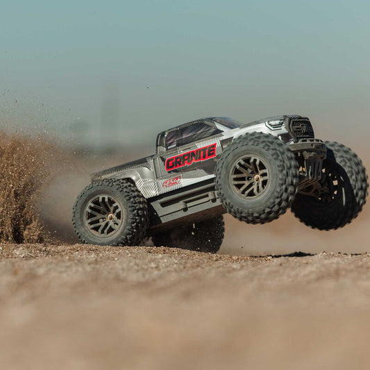 1/10 GRANITE 4X4 223S BLX BRUSHLESS MONSTER TRUCK RTR WITH DSC, GUN METAL - Xtreme RC