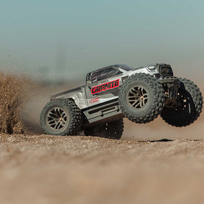 1/10 GRANITE 4X4 223S BLX BRUSHLESS MONSTER TRUCK RTR WITH DSC, GUN METAL - Xtreme RC