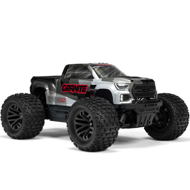 1/10 GRANITE 4X4 223S BLX BRUSHLESS MONSTER TRUCK RTR WITH DSC, GUN METAL - Xtreme RC