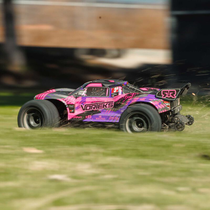 1/10 VORTEKS 4X4 223S BLX BRUSHLESS STADIUM TRUCK RTR WITH DSC, PURPLE - Xtreme RC