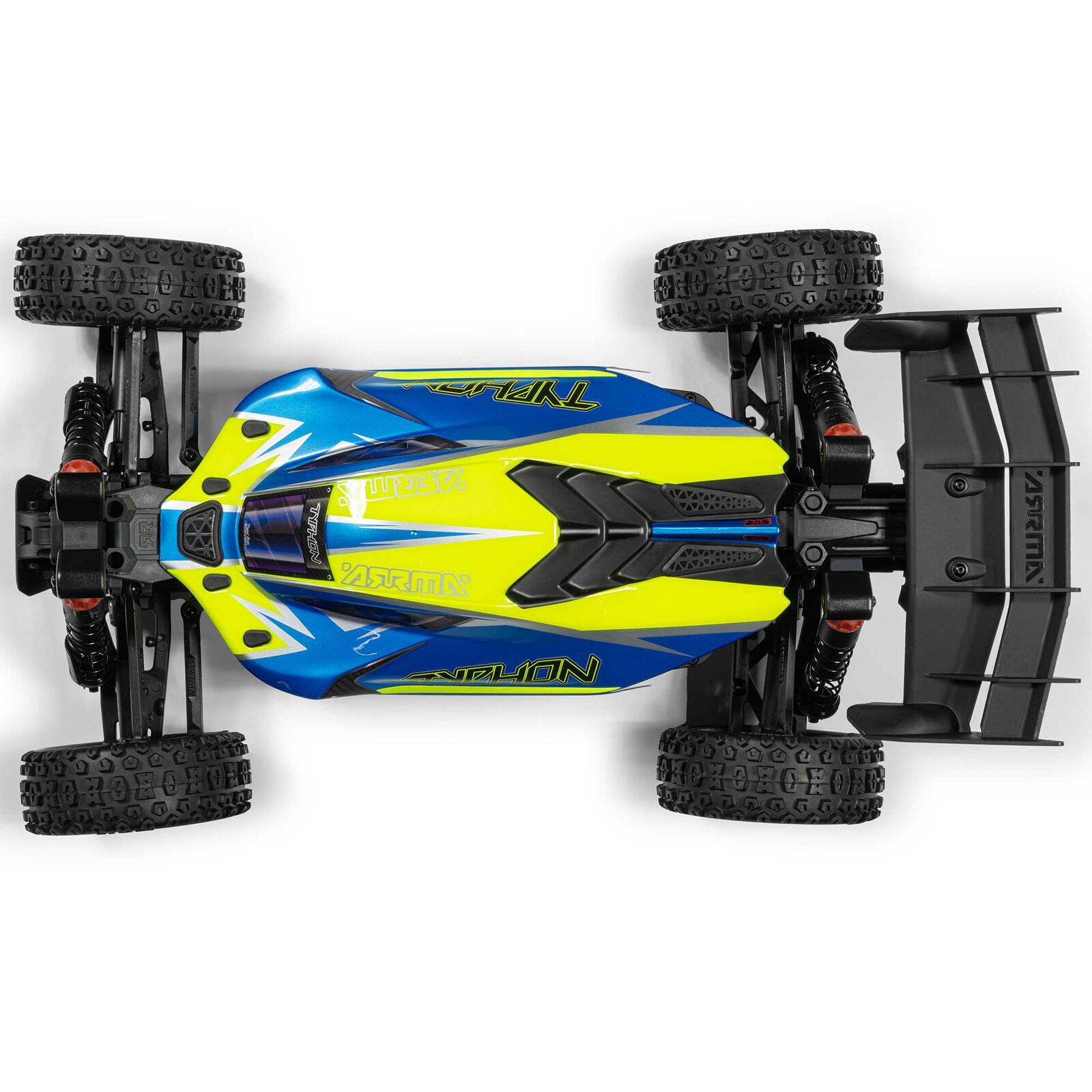 1/8 TYPHON 4X4 223S BLX BRUSHLESS BUGGY RTR WITH DSC BLUE/YELLOW - Xtreme RC