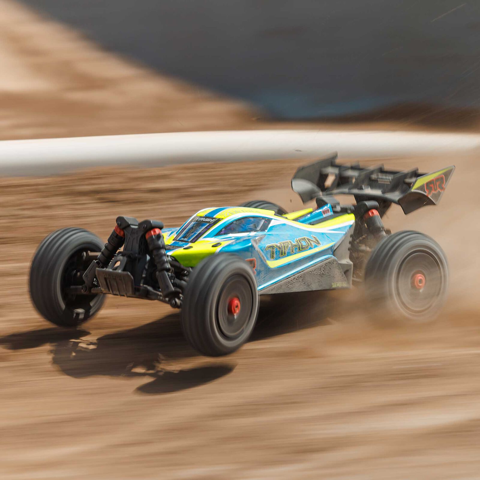 1/8 TYPHON 4X4 223S BLX BRUSHLESS BUGGY RTR WITH DSC BLUE/YELLOW - Xtreme RC