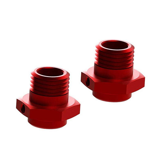 Wheel Hex Aluminum 17mm (16.5mm Thick) Red (2) - Xtreme RC