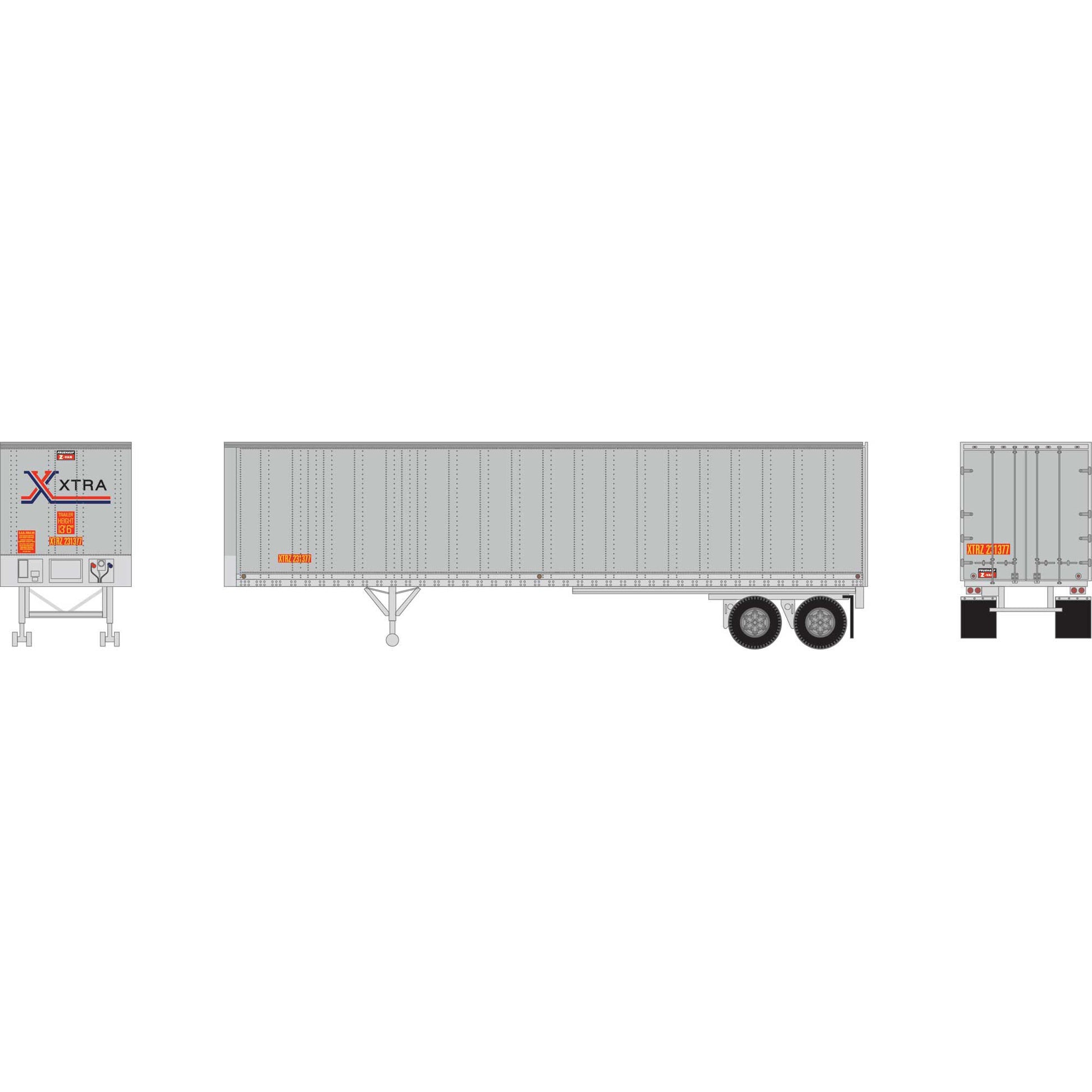 N 40' Fruehauf Trailer, XTRA XTRZ #231377