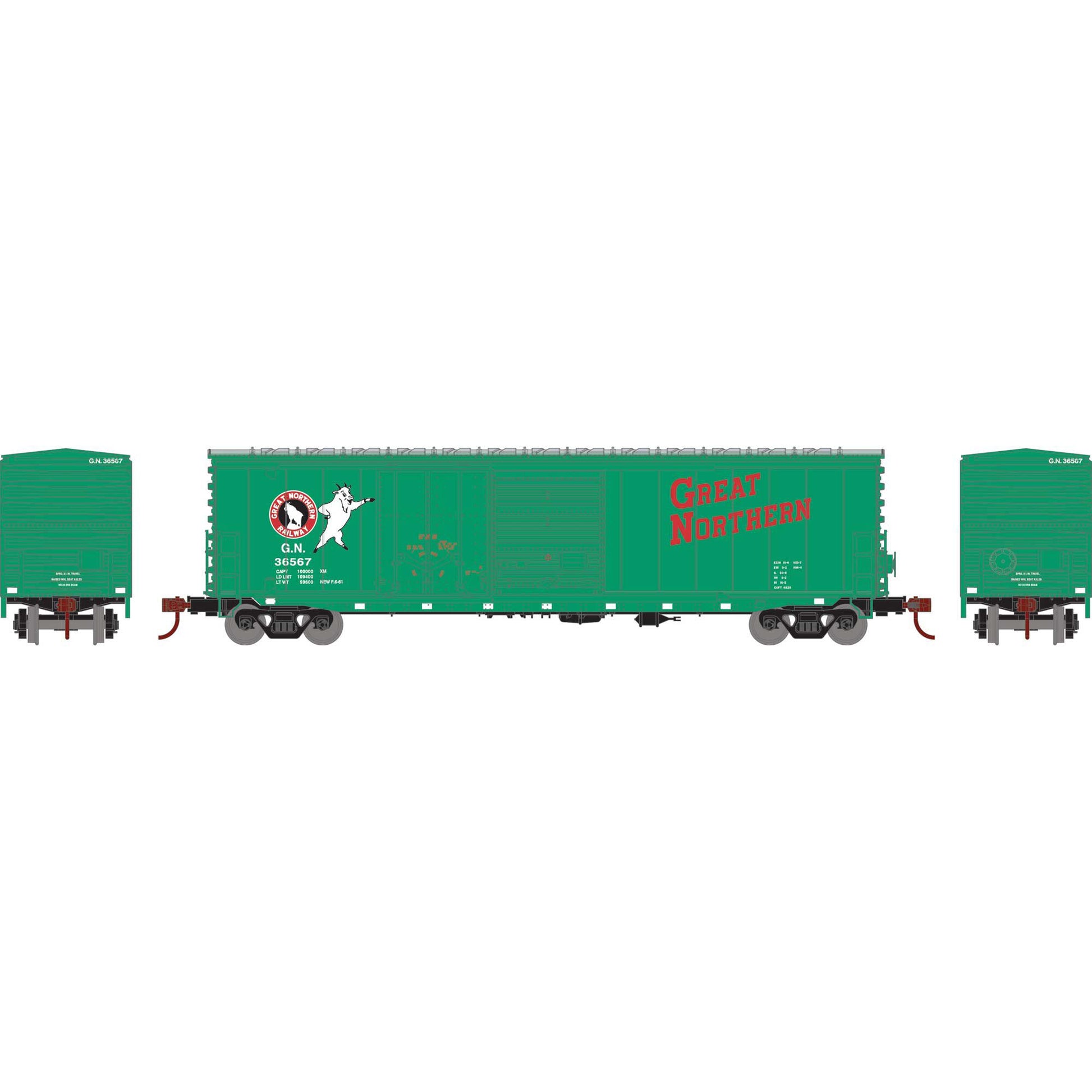 HO 50' ACF Combo Door Box Car, GN #36567