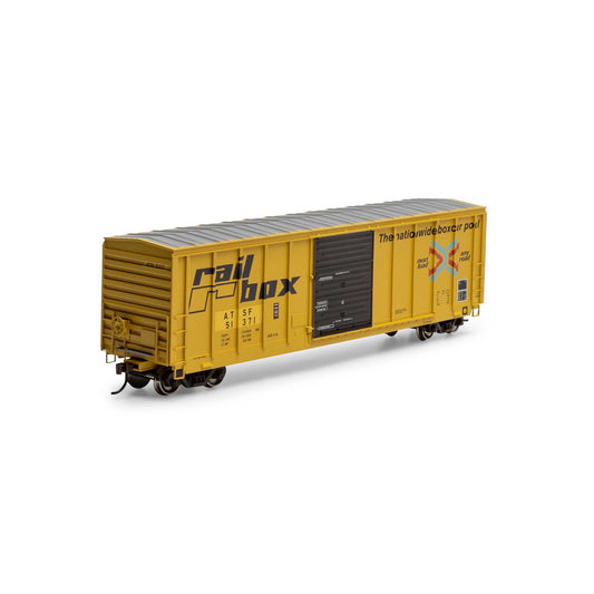 HO ATH 50' PS 5277 Box Car, ATSF Primed For Grime 'Ex-Railbox' #51371