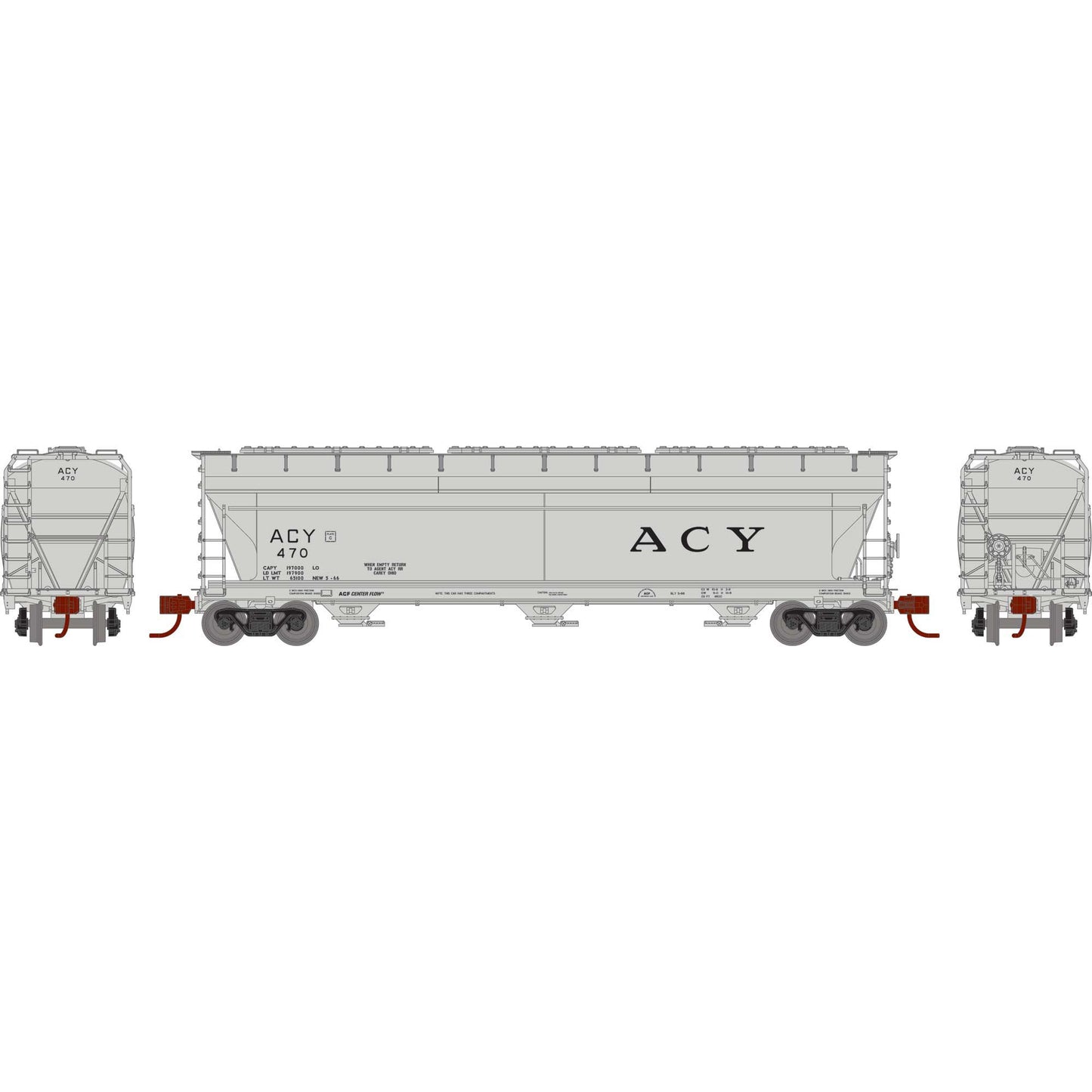 N ACF 4600 3-Bay Center Flow Hopper, AC&Y #470