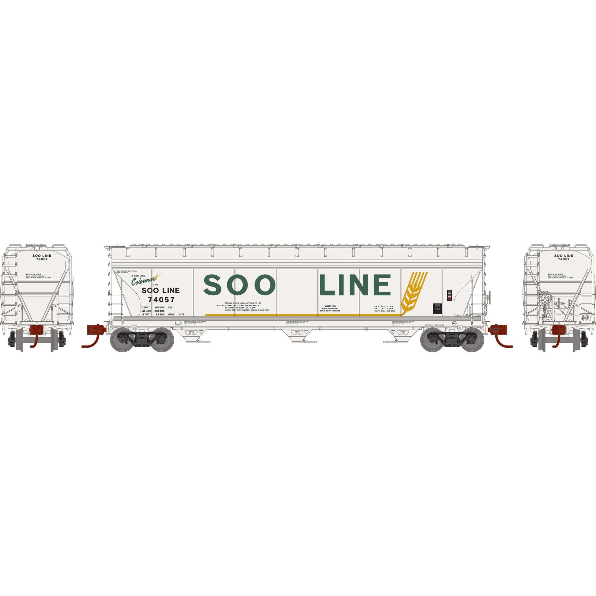 N ACF 4600 3-Bay Center Flow Hopper, SOO #74057