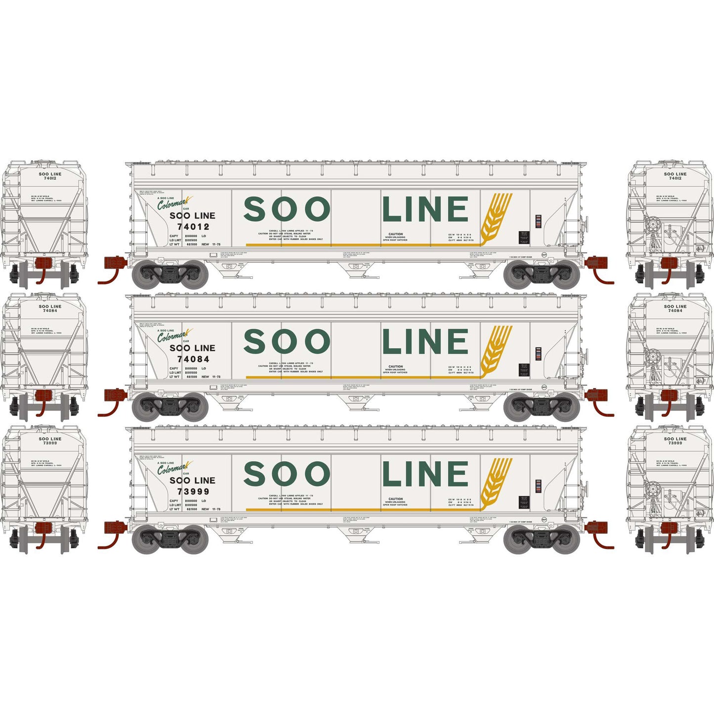 N ACF 4600 3-Bay Center Flow Hopper, SOO (3)