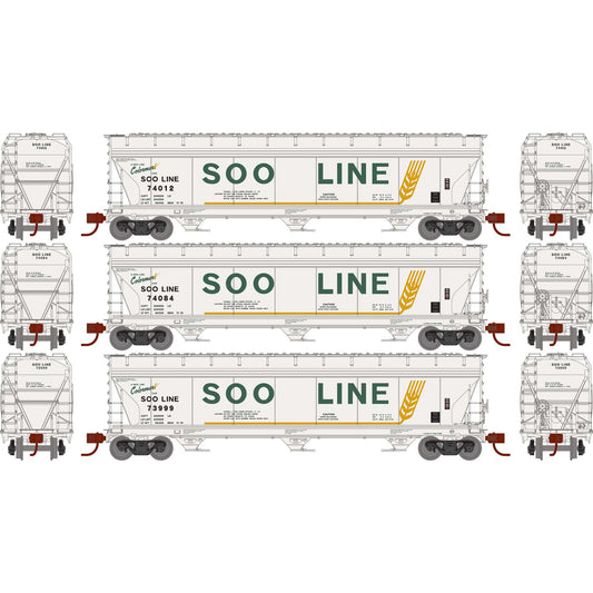 N ACF 4600 3-Bay Center Flow Hopper, SOO (3)