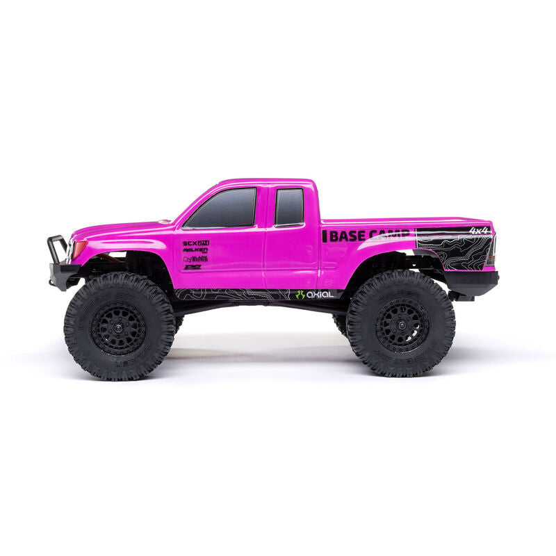 1/24 SCX24 Base Camp 4x4 Rock Crawler Brushed RTR - Pink - Xtreme RC